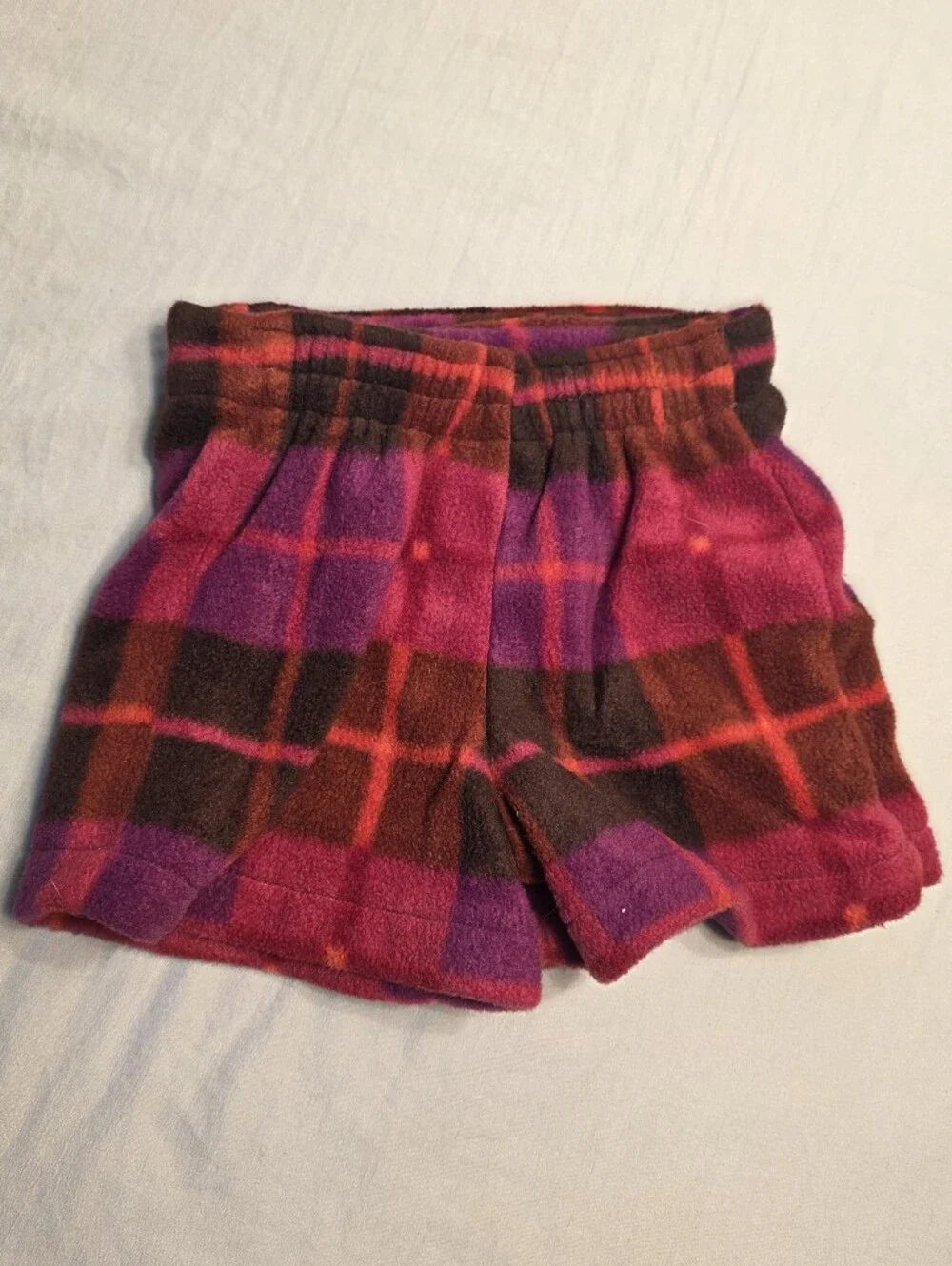 Vintage Disney Plaid Fleece Skort